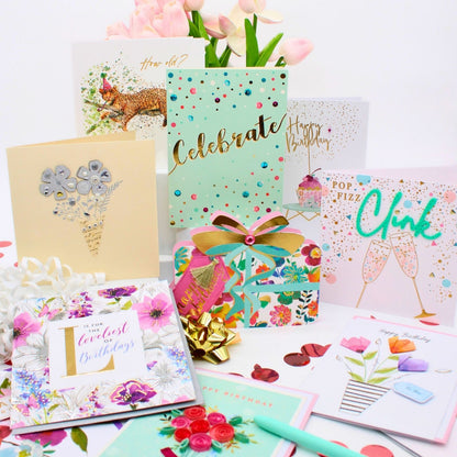 CARD'N'MIX Birthday Card Multipack Lovely You Variety Set 12 Card Assortment