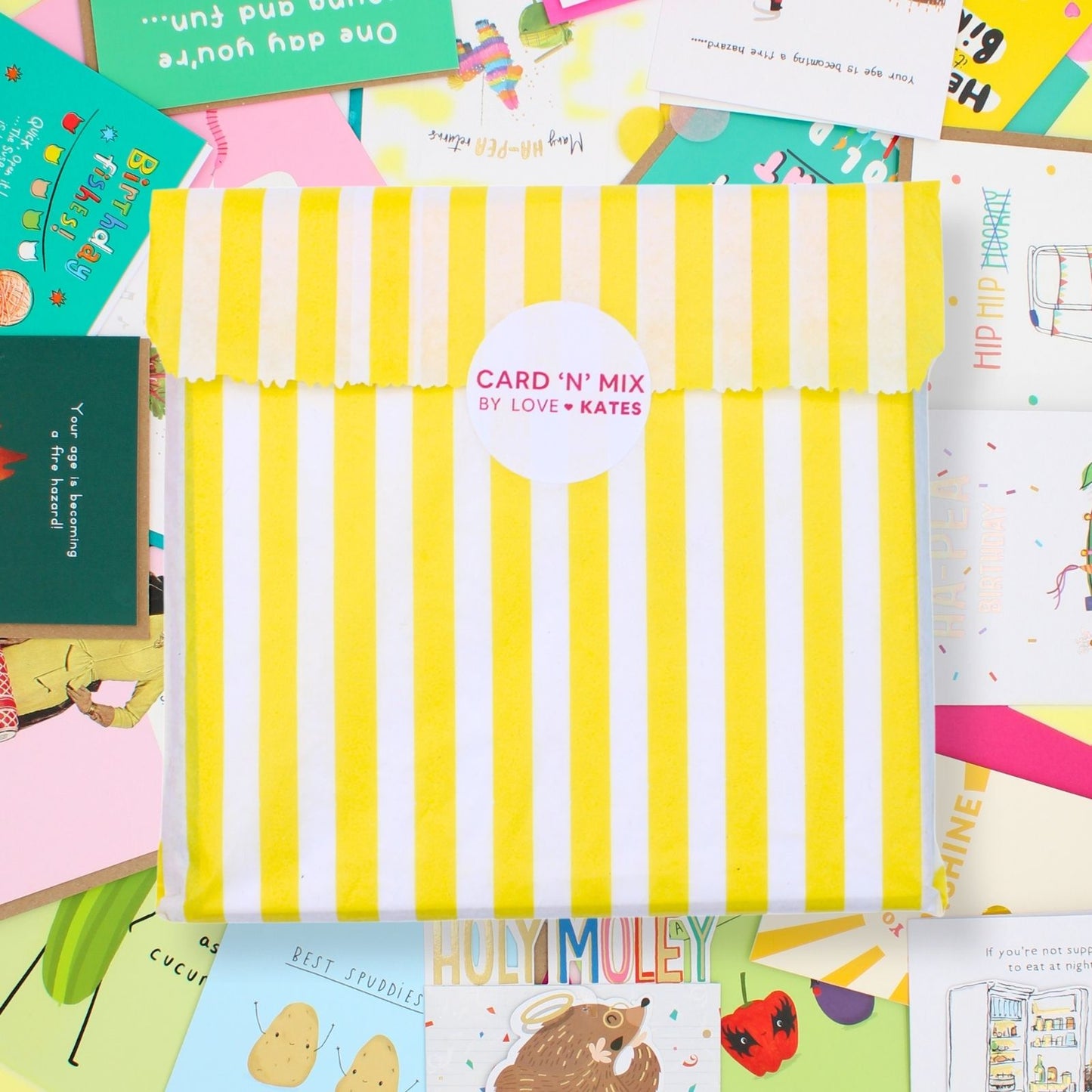 CARD'N'MIX Birthday Card Multipack Pun Lover Variety Set 12 Card Assortment