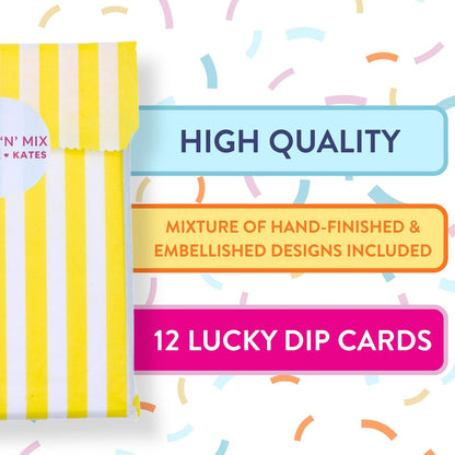 CARD'N'MIX Birthday Card Multipack Pun Lover Variety Set 12 Card Assortment