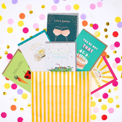 CARD'N'MIX Birthday Card Multipack Pun Lover Variety Set 12 Card Assortment