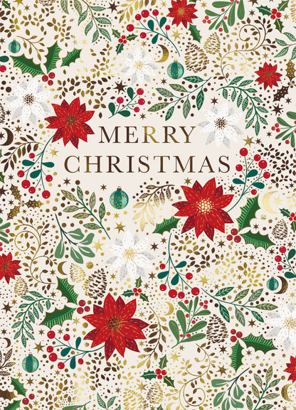 Box Of 8 Paper House Jolly Holly Bauble Christmas Cards In 2 Designs