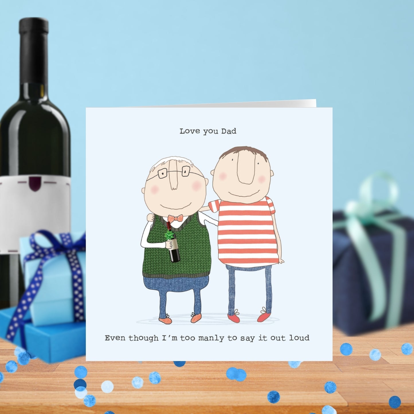 Rosie Made A Thing Love You Dad Happy Father's Day Card