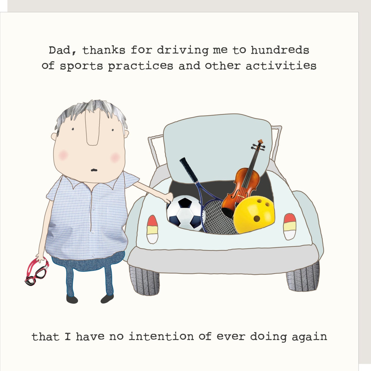 Rosie Made A Thing Driving Dad Happy Father's Day Card