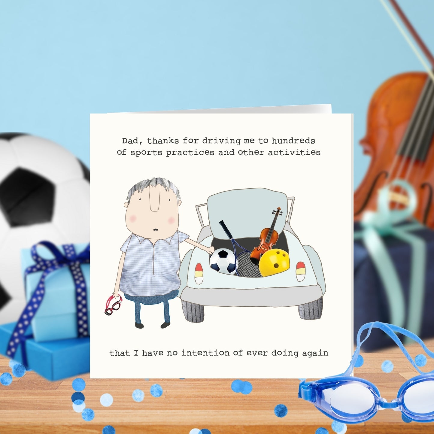 Rosie Made A Thing Driving Dad Happy Father's Day Card