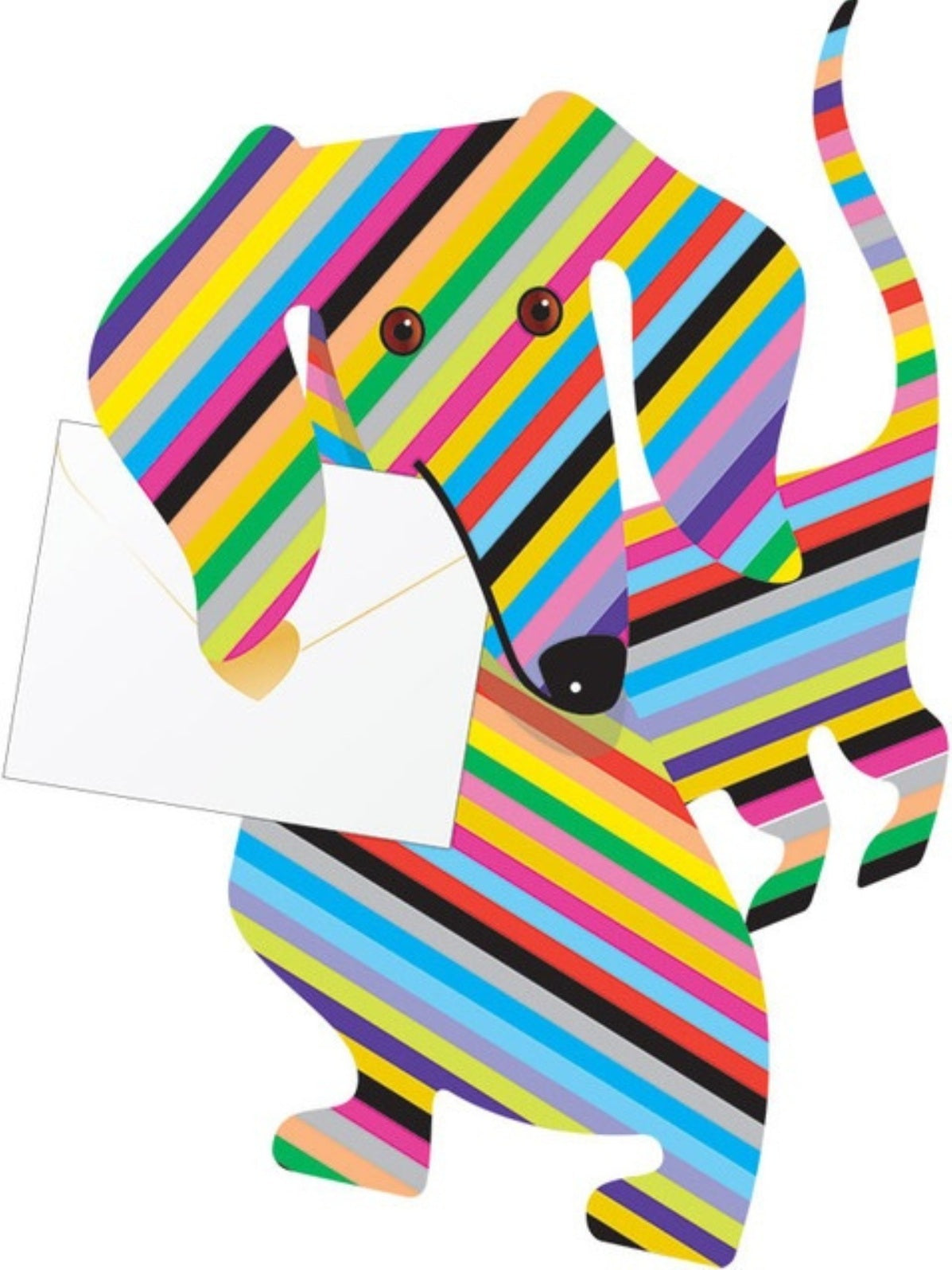 Dylan Dachshund 3D Special Delivery Animal Greeting Card