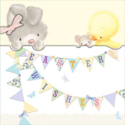 Pack of 6 NSPCC Embellished Charity Easter Greeting Cards In Same Design