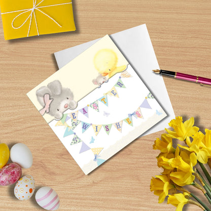 Pack of 6 NSPCC Embellished Charity Easter Greeting Cards In Same Design