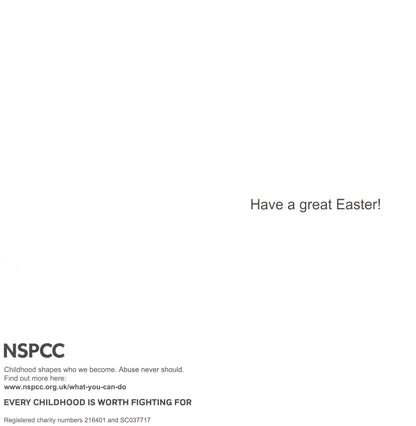 Pack of 6 NSPCC Charity Easter Greeting Cards
