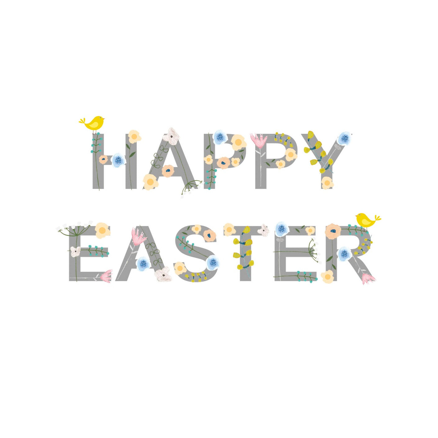 Pack of 6 British Heart Foundation Charity Easter Greeting Cards