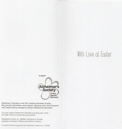 Pack of 6 Alzheimer's Society Charity Easter Greeting Cards