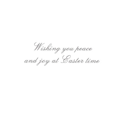 God Bless You At Easter Time Easter Cross Illustrated Easter Greeting Card