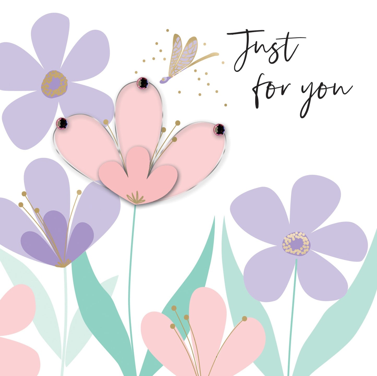 Just For You Magical Garden Fun! Birthday Hand-Finished Greeting Card
