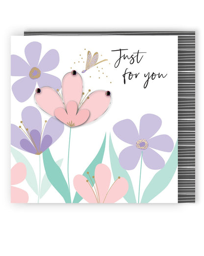 Just For You Magical Garden Fun! Birthday Hand-Finished Greeting Card
