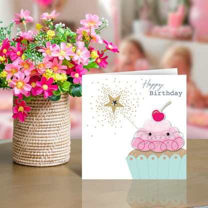 Happy Birthday Sweet Delight! Birthday Hand-Finished Greeting Card