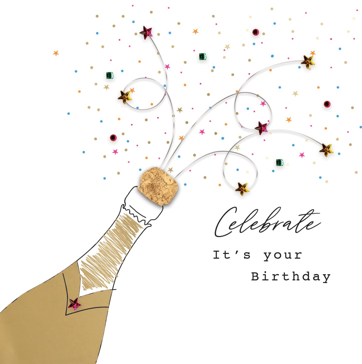 Celebrate It's Your Birthday Pop-Tastic Fun! Birthday Hand-Finished Greeting Card