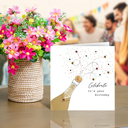 Celebrate It's Your Birthday Pop-Tastic Fun! Birthday Hand-Finished Greeting Card