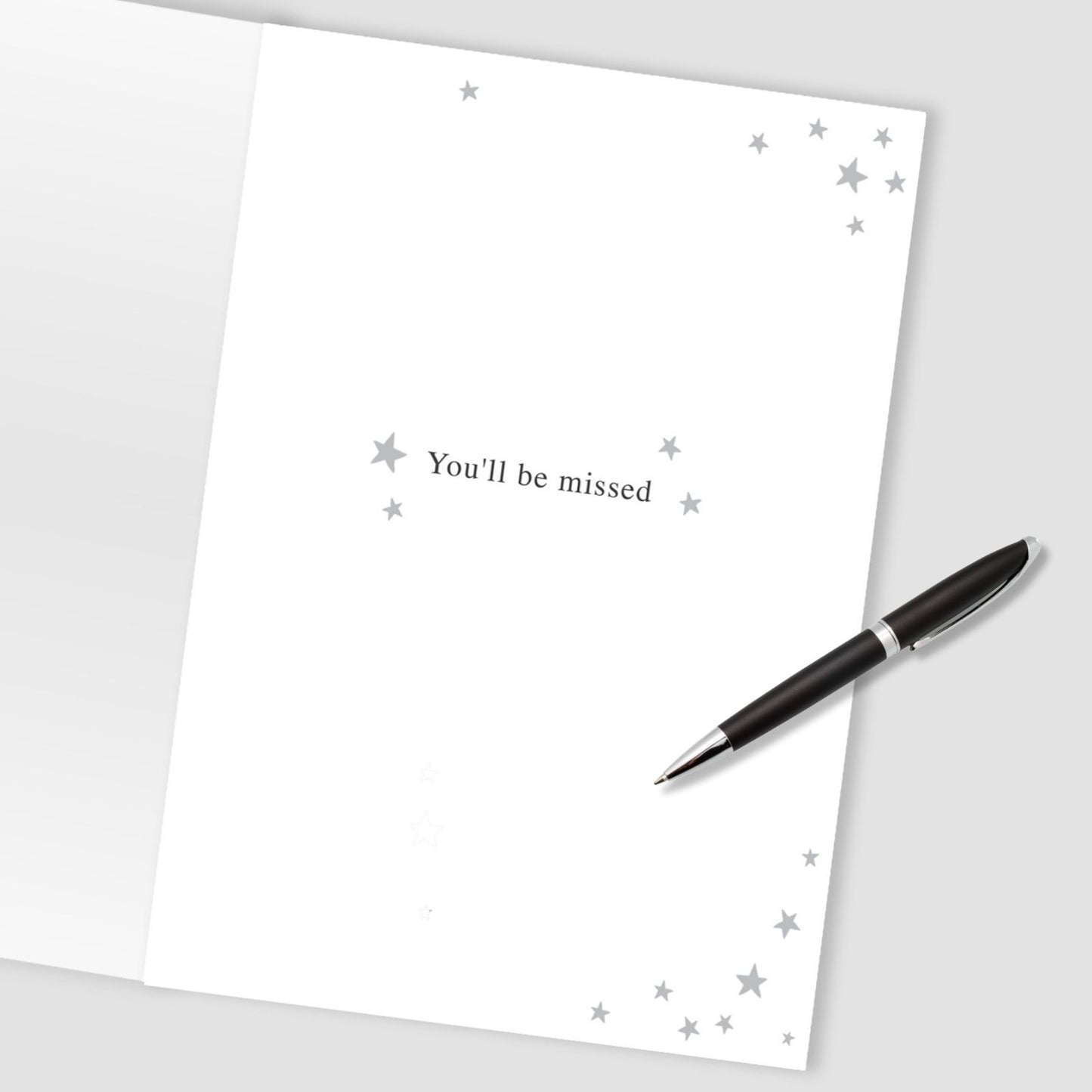 Large Embellished A4 Sorry You're Leaving Greeting Card You'll Be Missed