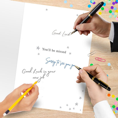 Large Embellished A4 Sorry You're Leaving Greeting Card You'll Be Missed