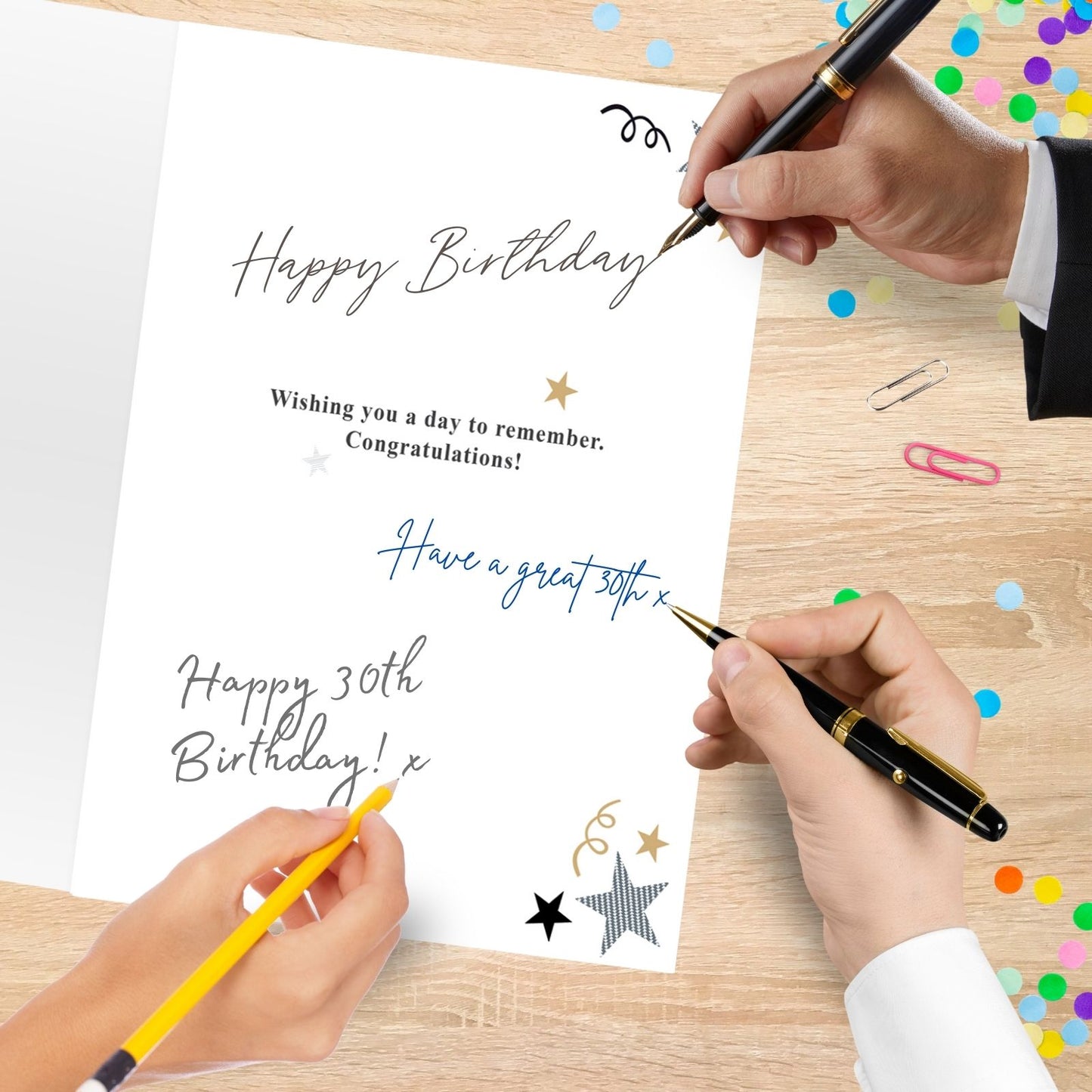 Large Embellished A4 30th Birthday Greeting Card Time To Celebrate! 30 Today