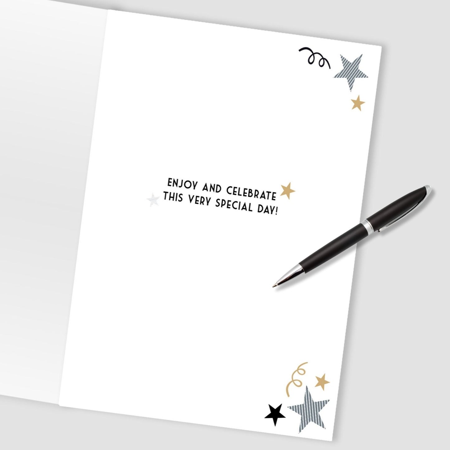 Large Embellished A4 50th Birthday Greeting Card Time To Celebrate! 50 Today