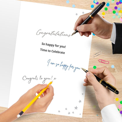 Large Embellished A4 Congratulations Greeting Card Congrats To You! Celebrate