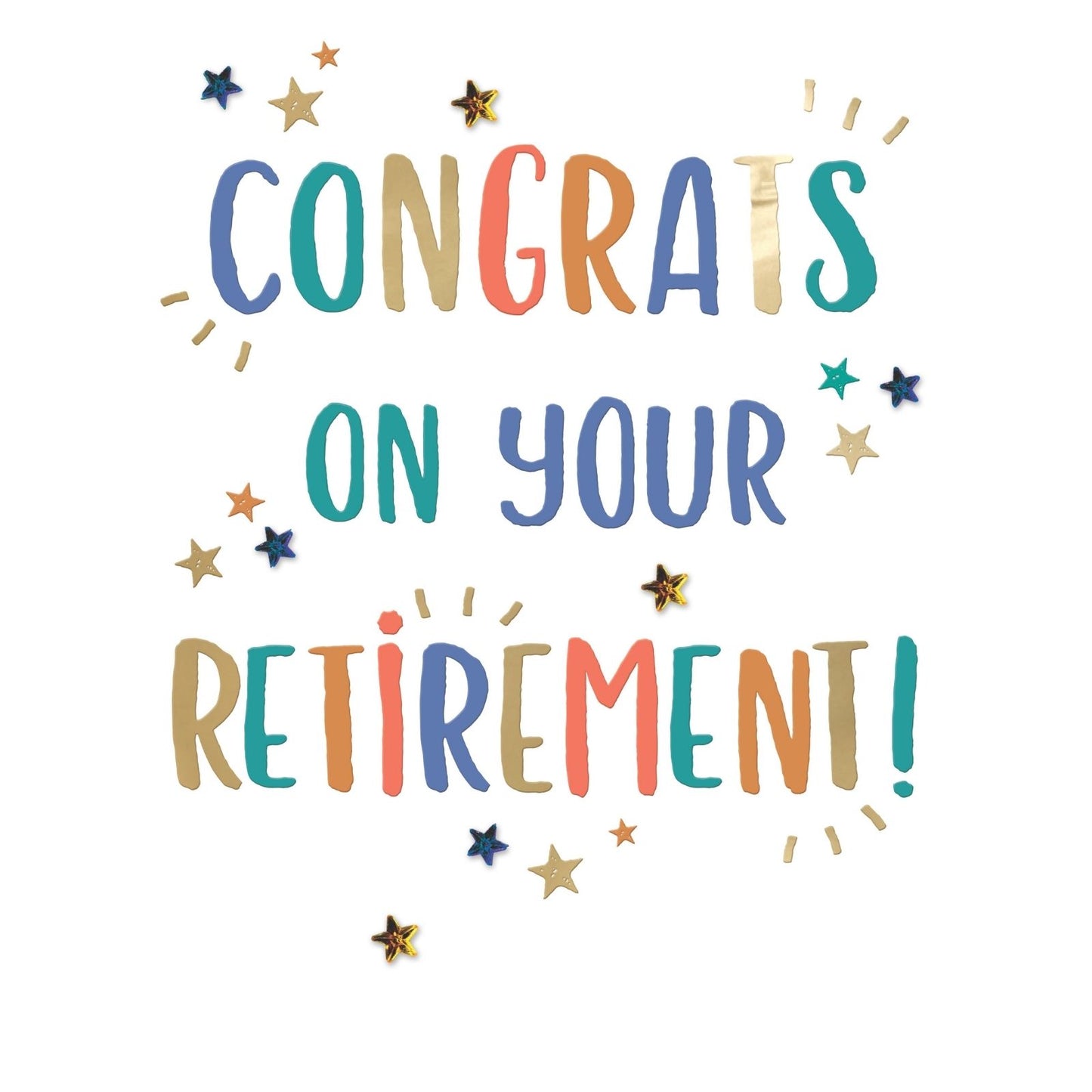 Large Embellished A4 Congrats On Your Retirement Greeting Card Congratulations