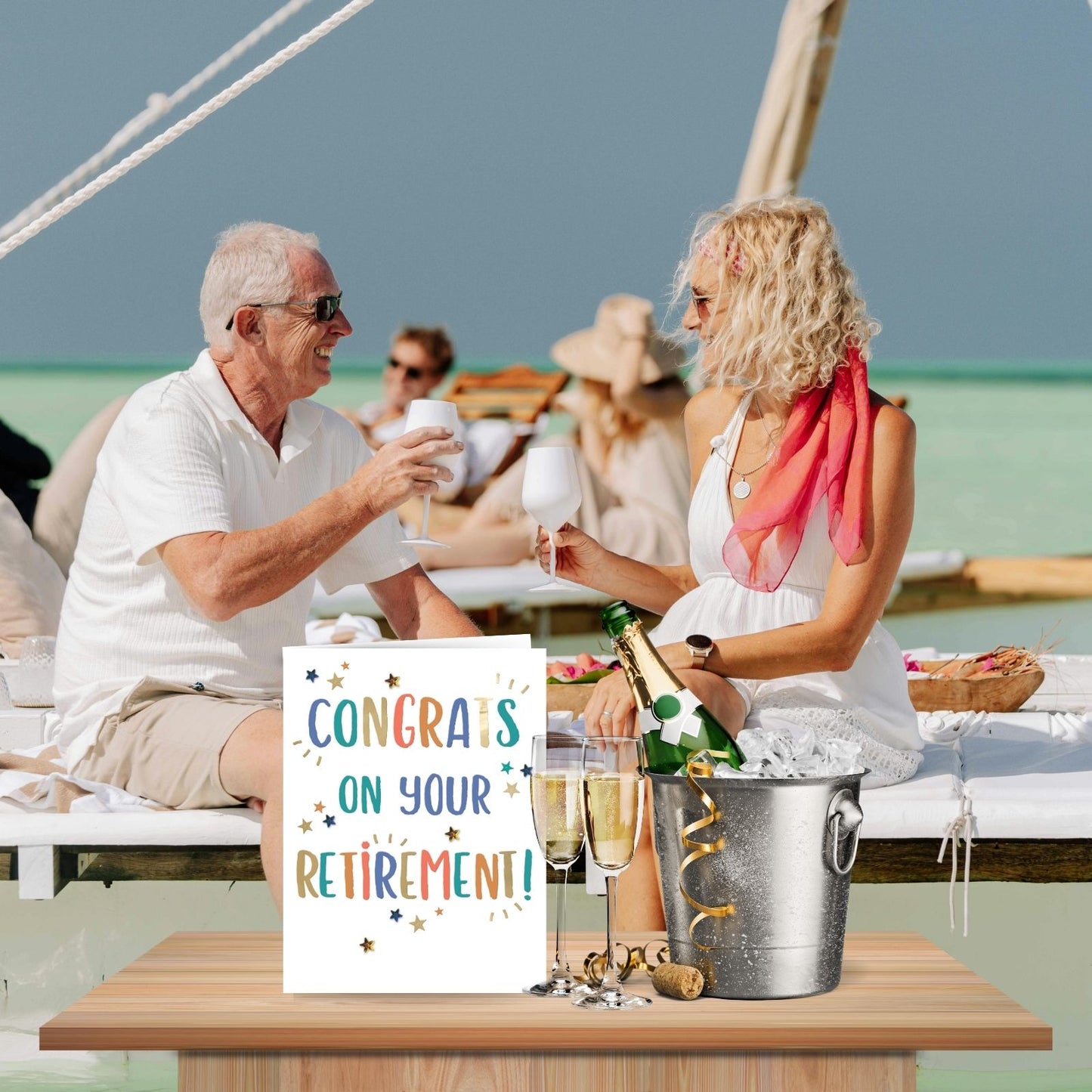 Large Embellished A4 Congrats On Your Retirement Greeting Card Congratulations