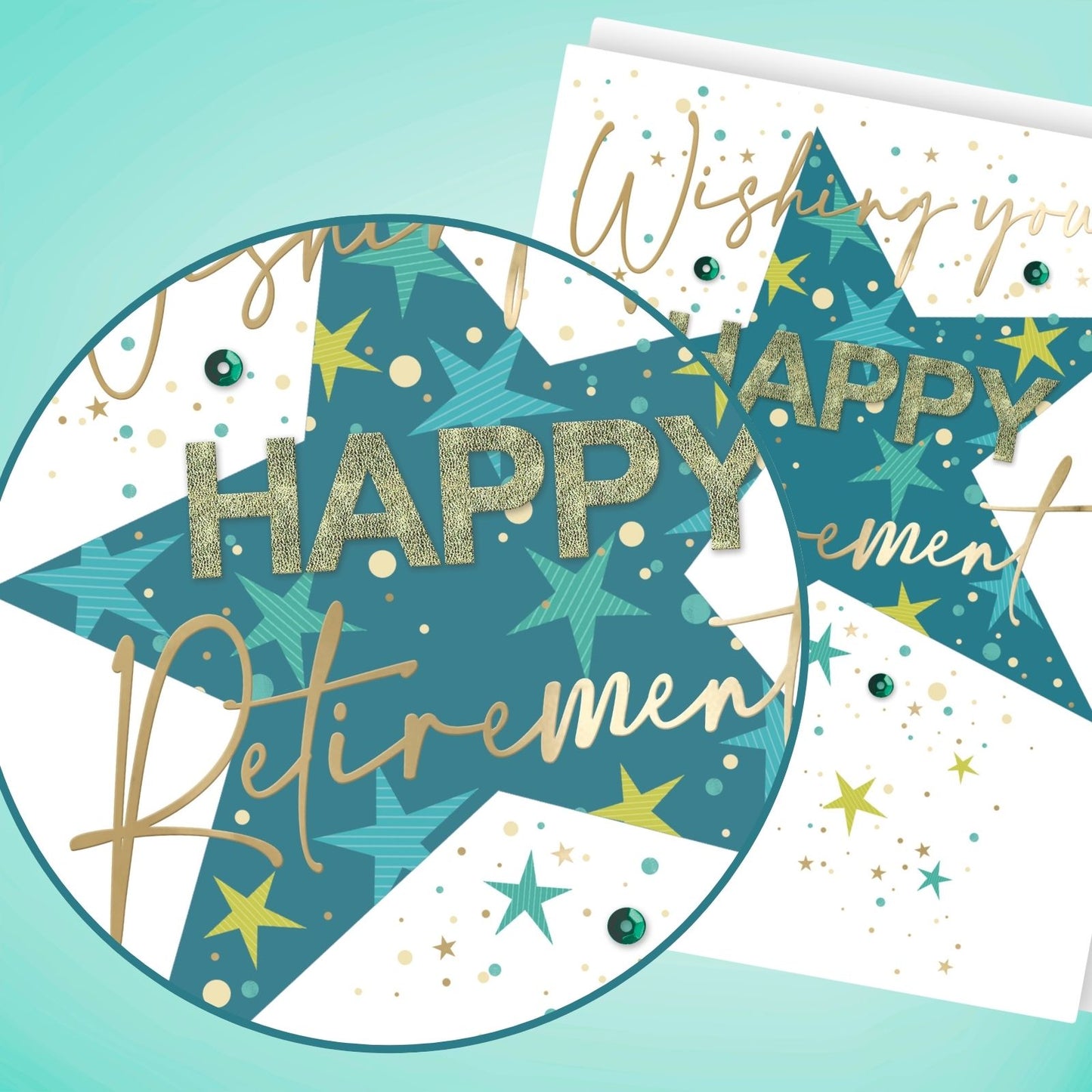 Large Embellished A4 Wishing You A Happy Retirement Greeting Card You Earned It!