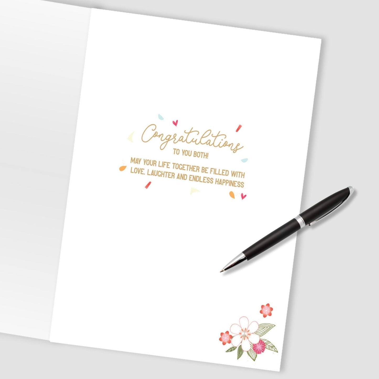 Large Embellished A4 On Your Wedding Day Greeting Card Cake With Butterflies