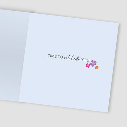 Sparkling Birthday Embellished Champagne Bubbles Hand-Finished Birthday Card