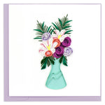 Quilling Flowers In A Vase Bloomin' Fun! Hand-Finished Art Greeting Card