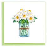 Quilling Jar Of Daises Daisy Dreams Come True! Hand-Finished Art Greeting Card
