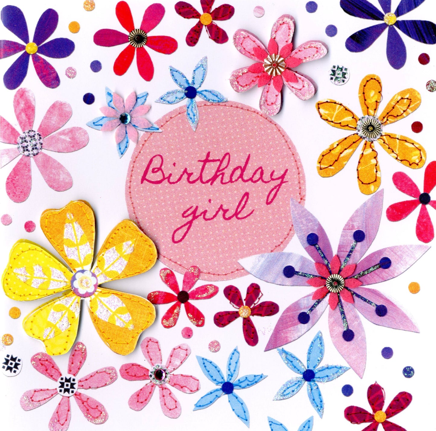 Flowers Bright & Breezy Birthday Greeting Card