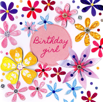 Flowers Bright & Breezy Birthday Greeting Card