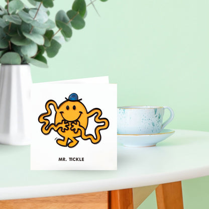 Mr. Tickle Mr. Men Greeting Card Hand-Crafted Quilling Crisis Charity Card