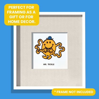 Mr. Tickle Mr. Men Greeting Card Hand-Crafted Quilling Crisis Charity Card