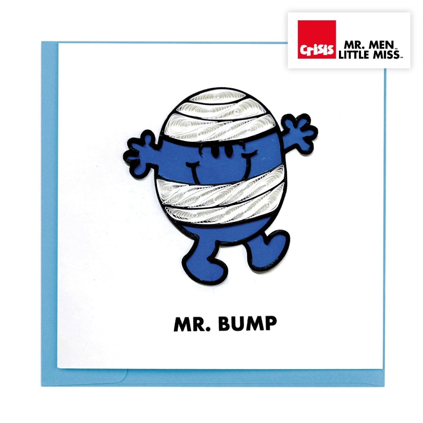Mr. Bump Mr. Men Greeting Card Hand-Crafted Quilling Crisis Charity Card