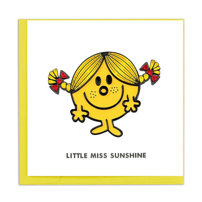 Little Miss Sunshine Mr. Men Greeting Card Hand-Crafted Quilling Crisis Charity