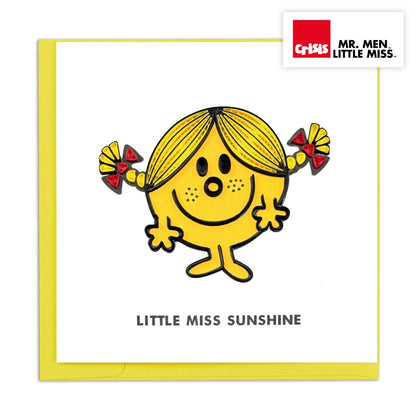 Little Miss Sunshine Mr. Men Greeting Card Hand-Crafted Quilling Crisis Charity