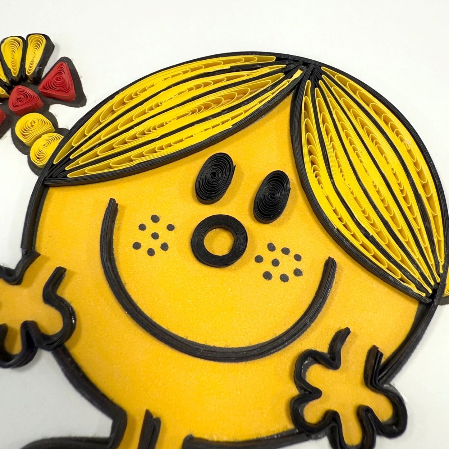 Little Miss Sunshine Mr. Men Greeting Card Hand-Crafted Quilling Crisis Charity