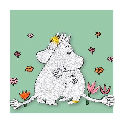 Moomin Quilling Greeting Card Big Hug Design Hand-Finished For Any Occasion