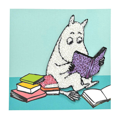 Moomin Quilling Greeting Card Love Books Design Hand-Finished For Any Occasion