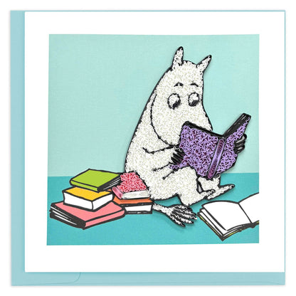 Moomin Quilling Greeting Card Love Books Design Hand-Finished For Any Occasion