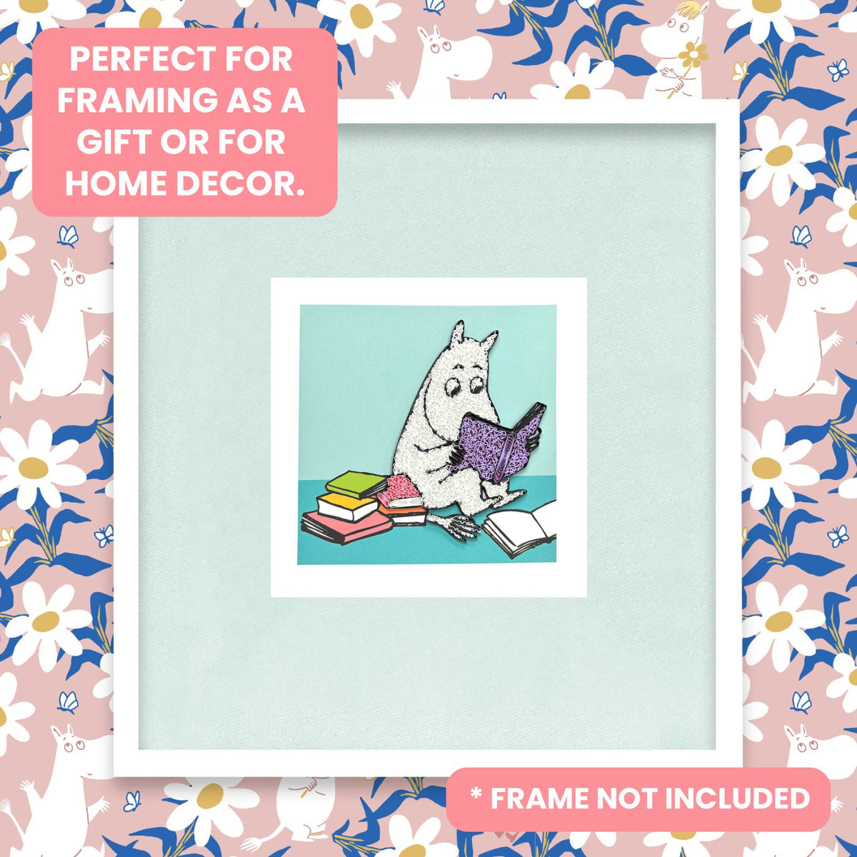 Moomin Quilling Greeting Card Love Books Design Hand-Finished For Any Occasion