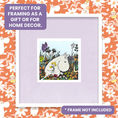 Moomin Quilling Greeting Card Wildflower Design Hand-Finished For Any Occasion