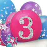 Age 3 Diamante Numbers For Birthday Clever Cubes
