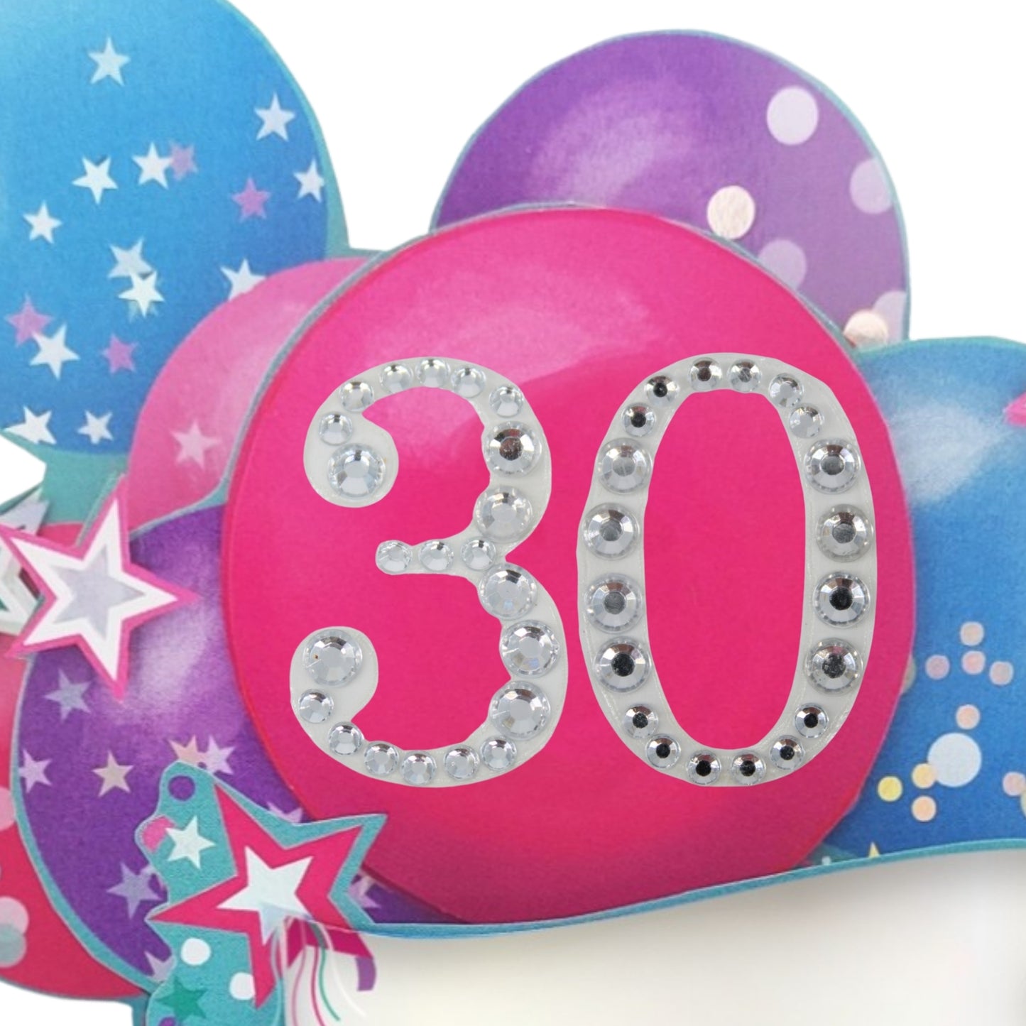 Age 30 Diamante Numbers For Birthday Clever Cubes