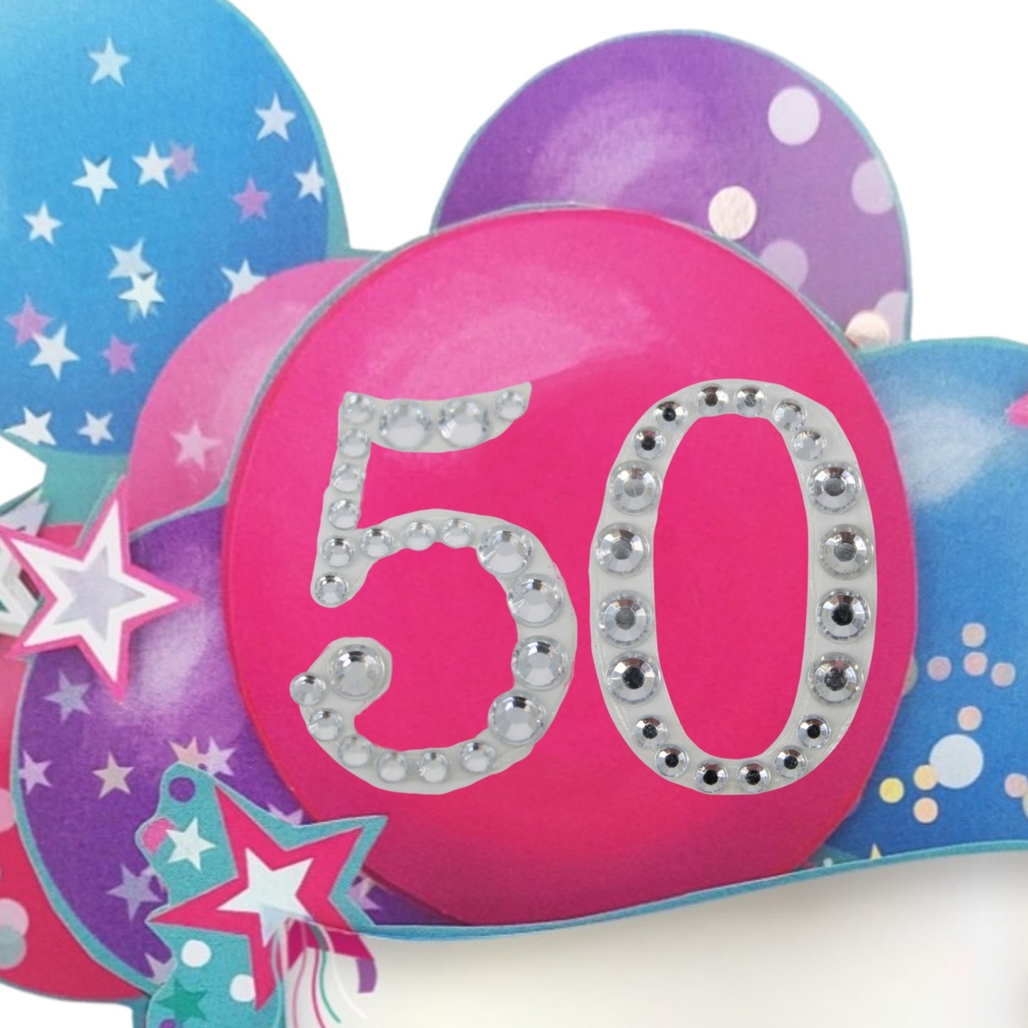 Age 50 Diamante Numbers For Birthday Clever Cubes