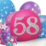 Age 58 Diamante Numbers For Birthday Clever Cubes