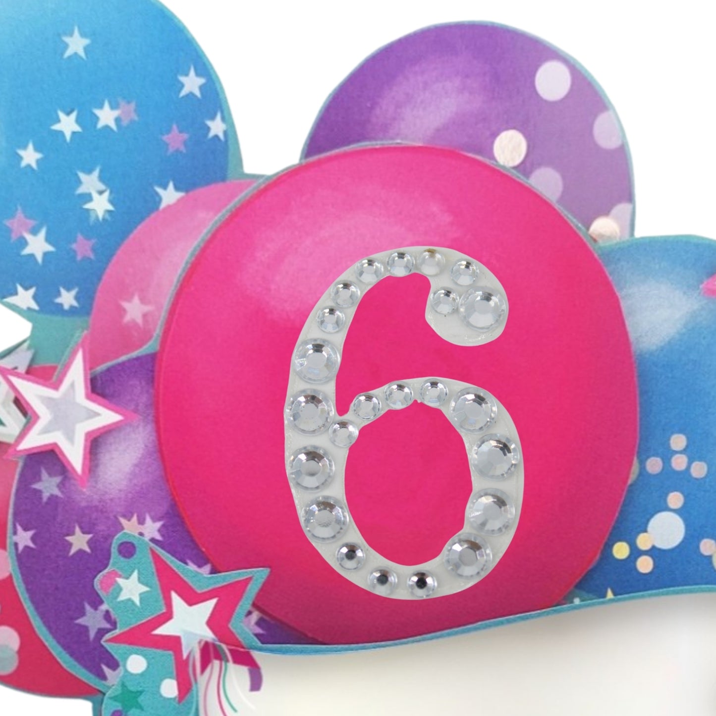 Age 6 Diamante Numbers For Birthday Clever Cubes
